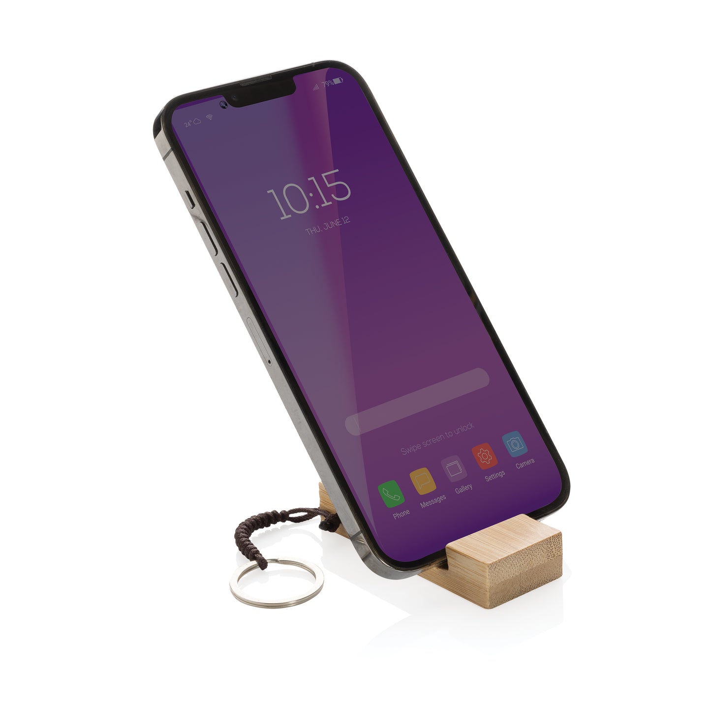 Bamboo Keychain Phone Stand (Events)