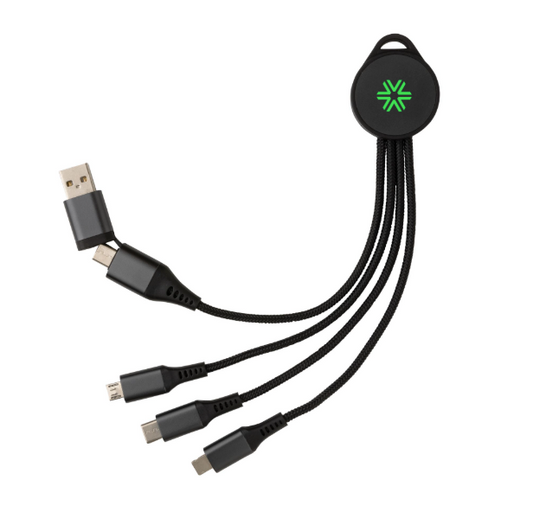 Aluminium 6-in-1 Charging Cable (Events)